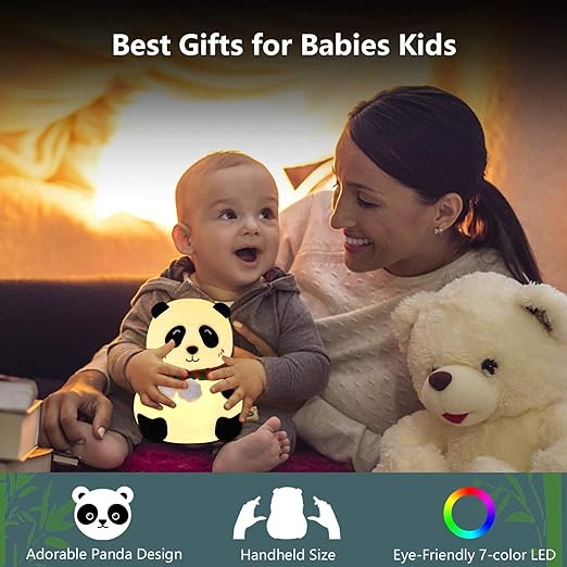 Cute Panda Silicone Lamp