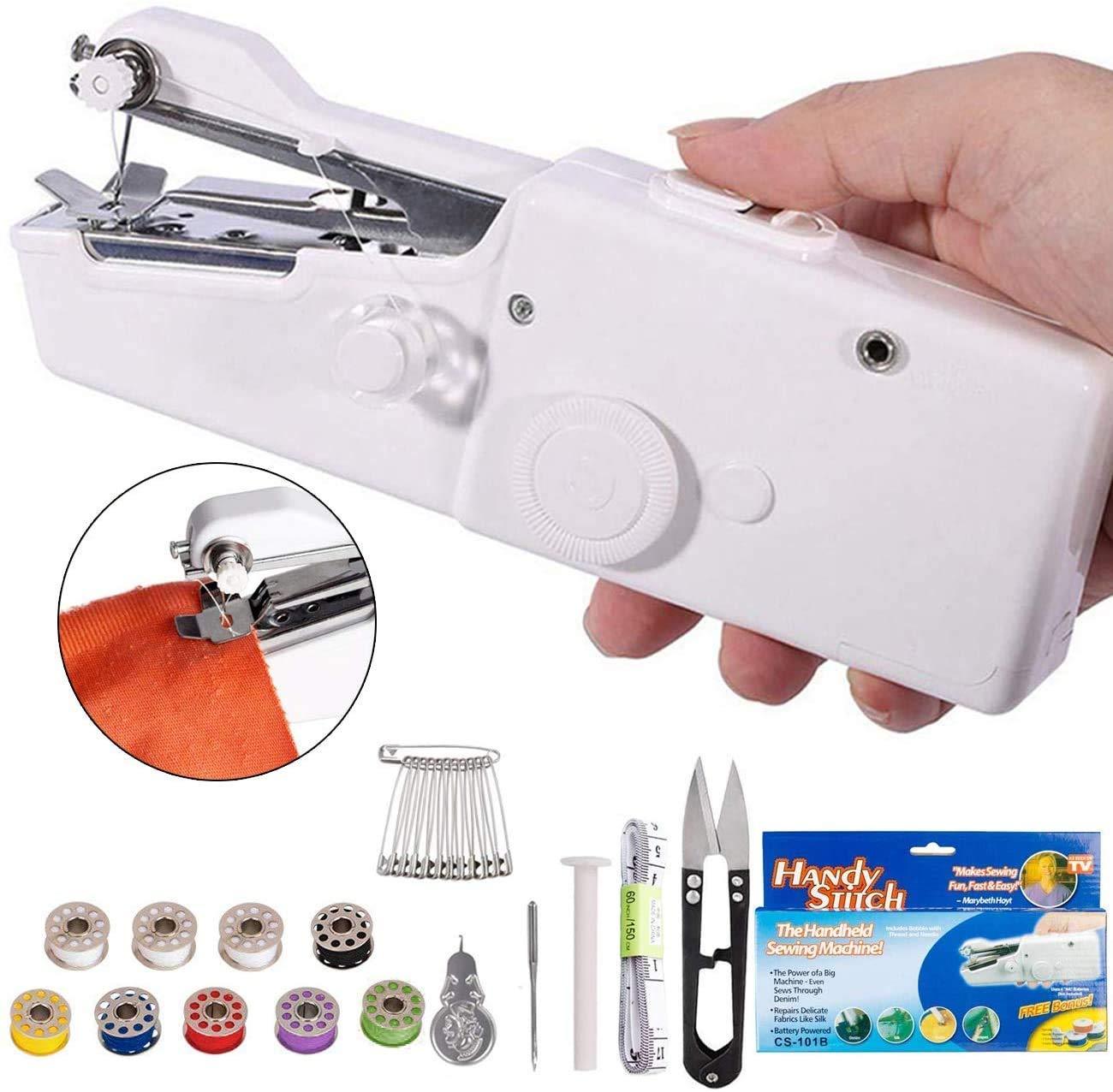 handheld portable mini electric cordless sewing machine for beginners