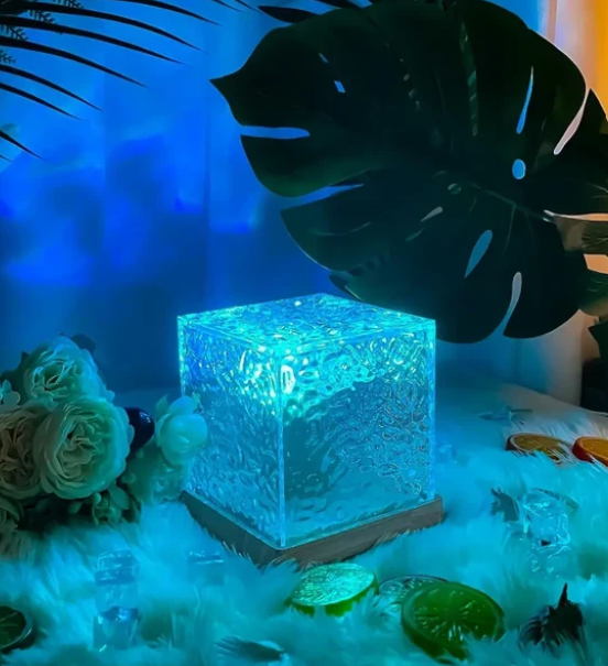 Ocean Night Lamp with Remote | Northern Lights for Room, Lobby, Bathroom - HomeFlair