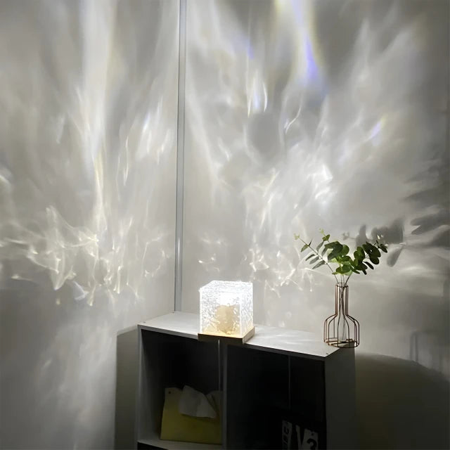 Ocean Night Lamp with Remote | Northern Lights for Room, Lobby, Bathroom - HomeFlair