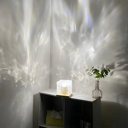 Ocean Night Lamp with Remote | Northern Lights for Room, Lobby, Bathroom - HomeFlair
