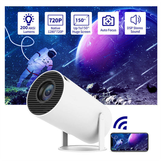 Mini Home Theater Projector – 180° Rotation & Auto Focus